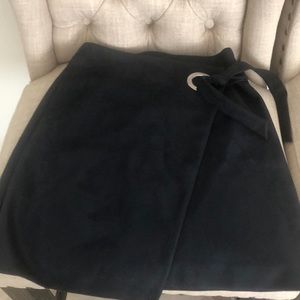 LOFT faux suede mini skirt